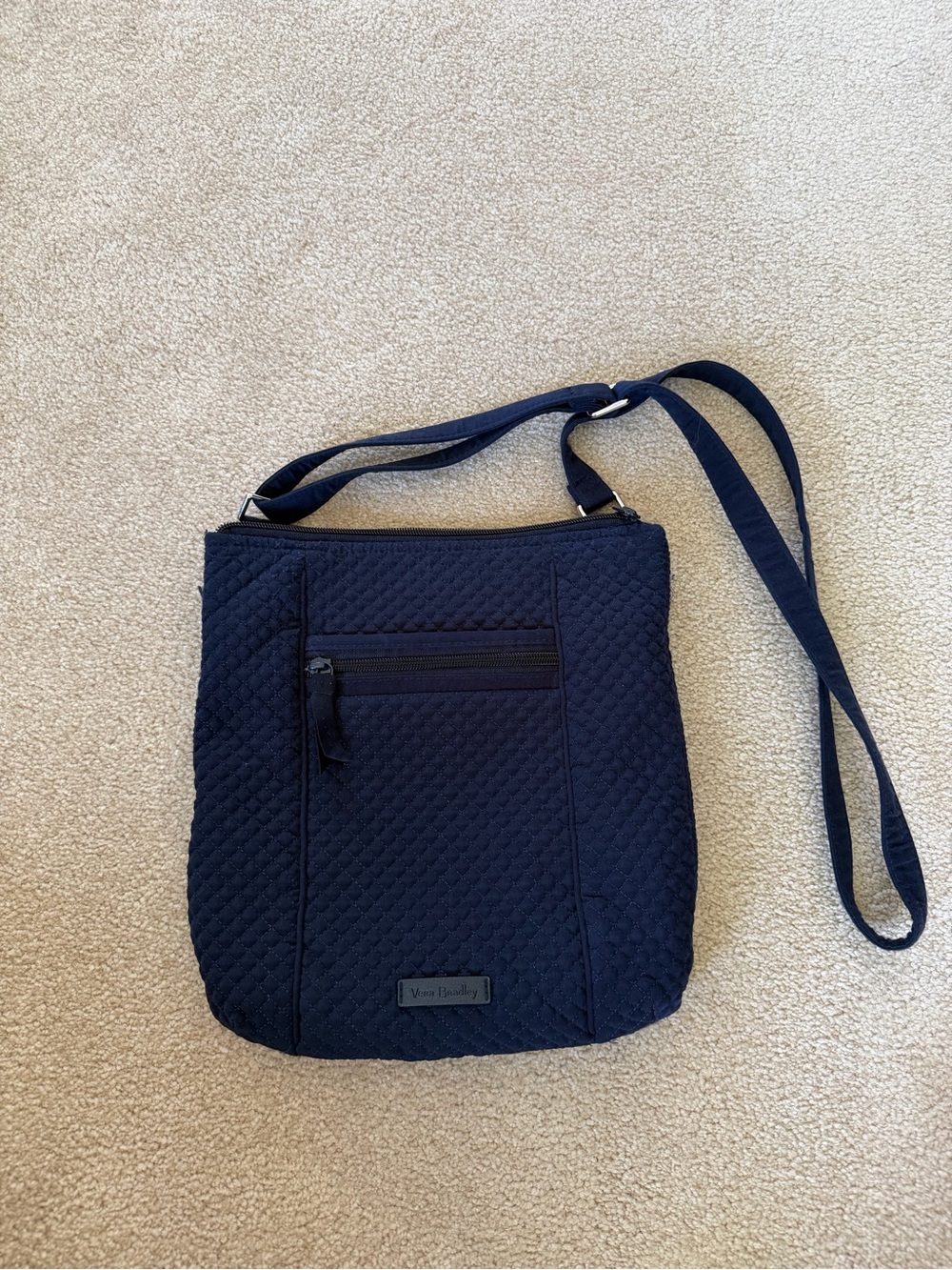 Vera Bradley Quilted Navy Crossbody Shoulder Bag